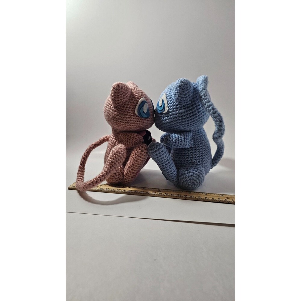 Handmade Crocheted MewORShinyMew Inspired by Pokemon
